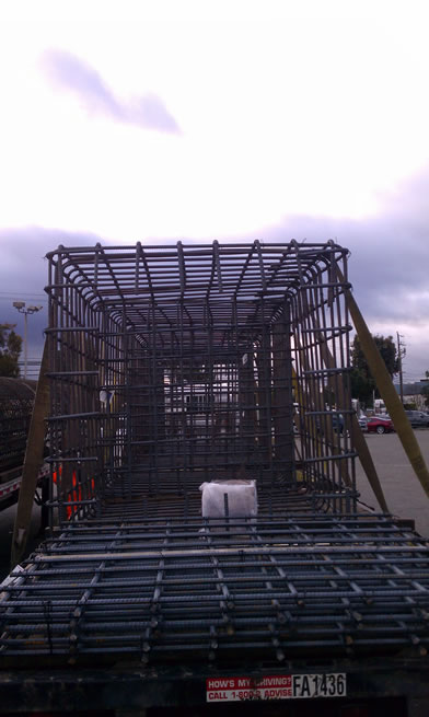 Slab rebar preassembled for easy installation